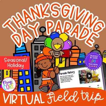 Preview of Thanksgiving Day Parade Virtual Field Trip Activity Balloons Over Broadway