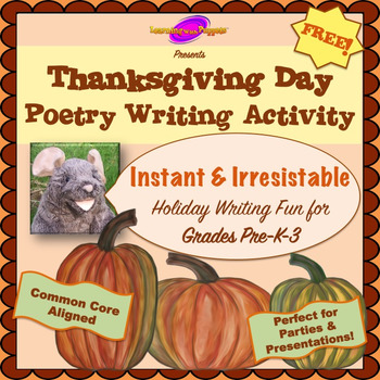 Preview of Thanksgiving Day Poetry Writing Activity