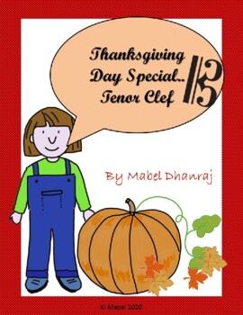 Preview of Thanksgiving Day Special - Tenor Clef Worksheets!
