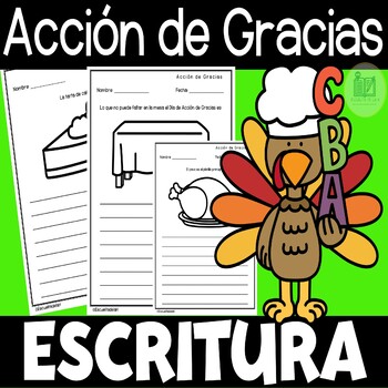 Preview of Thanksgiving Day - Temas de Escritura - Writing Prompts in Spanish