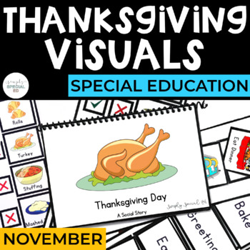 Preview of Thanksgiving Day Visuals for Special Education