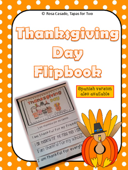 Preview of Thanksgiving Day flip book