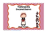 Thanksgiving Decimal Center Games