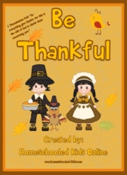 Preview of Thanksgiving Devotion - "Be Thankful"