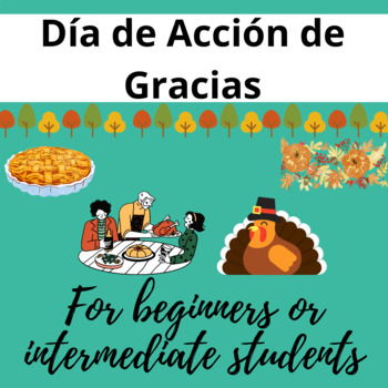 Preview of Thanksgiving-Dia de Acción de Gracias-Vocabulary-PowerPoint-In Spanish-Beginners