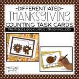 Thanksgiving Differentiated Counting Task Cards - Printabl
