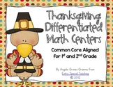 Thanksgiving Differentiated Math Centers - Common Core Aligned