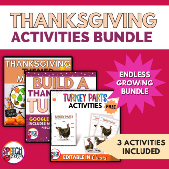 Preview of Thanksgiving Digital Activities