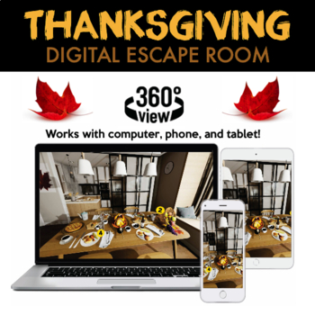 Preview of Thanksgiving Digital Escape Room