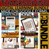 Thanksgiving Digital Learning BUNDLE | Made for Google Forms™