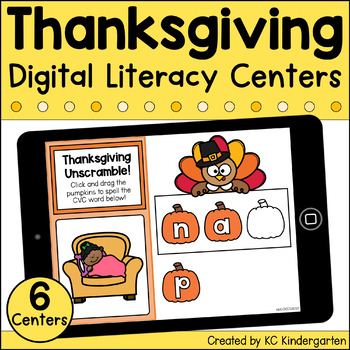 Preview of Thanksgiving Digital Literacy Centers