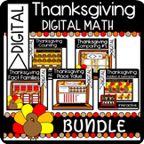 Thanksgiving Digital Math BUNDLE: Digital Learning