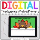 Thanksgiving Digital Writing Prompts | Distance Learning