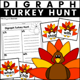 Thanksgiving Digraph Sort Turkey Phonics Center CH SH TH W