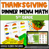 Thanksgiving Math Activities | Thanksgiving Digital Math Activity