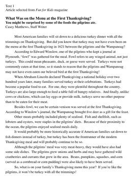 thanksgiving essay