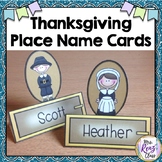 Thanksgiving Dinner Place Name Cards (Editable in PPT)