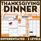Thanksgiving Dinner Planning & Shopping - Life Skills - Ma
