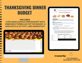 Thanksgiving Dinner Price Increases and Budget Project (English)