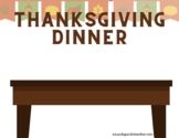 Thanksgiving Dinner Printable, FREEbie, Amanda Panda Teacher