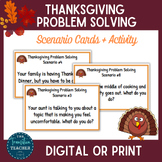 Thanksgiving Dinner Problem Solving Task Cards | Social Sk