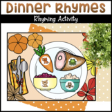 Thanksgiving Dinner Rhyming Activity