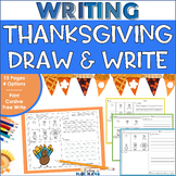 Thanksgiving Directed Drawing Writing Pages w/Print Cursiv
