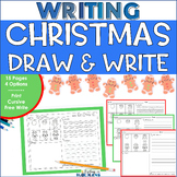 Christmas Directed Drawing Writing Pages w/Print Cursive H
