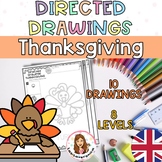 Thanksgiving Directed Drawings. November Worksheets. Fine motor.