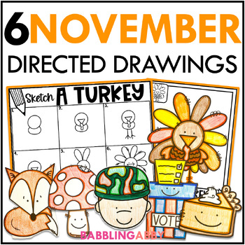 Preview of Thanksgiving Directed Drawings for Turkey, Pumpkin Pie, November, Veterans Day