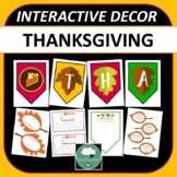 THANKSGIVING DECOR and ACTIVITY PACKET Interactive Decor