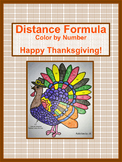 Thanksgiving Distance Formula Color by Number (Distance Learning)