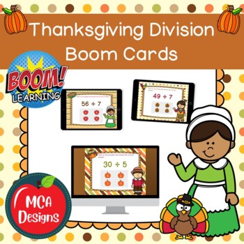 Preview of Thanksgiving Division Boom Cards