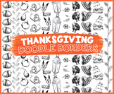 Thanksgiving Doodle Borders {The Teacher Stop}
