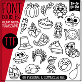 Thanksgiving Doodle Font {Zip-A-Dee-Doo-Dah Designs}