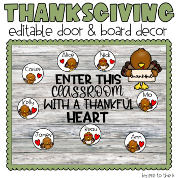 Preview of Thanksgiving Door & Bulletin Board Decor