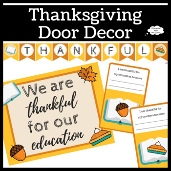 Preview of Thanksgiving Door Decor