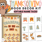 Thanksgiving Door Decor | November Door Decor | Editable | *NEW