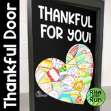 Thanksgiving Door Decor with Collaborative Student Heart Craft