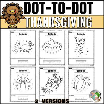 Thanksgiving Activities Dot-to-Dot / Connect the Dots by Teacher Jeanell