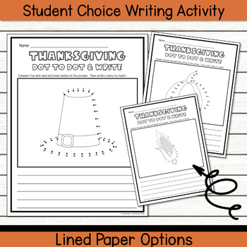 Thanksgiving Dot to Dot - Writing Activity - Adding Details | TPT