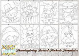 Thanksgiving Dotted Pin Hole Art Templates