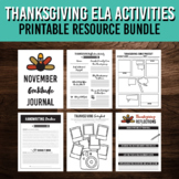 Thanksgiving ELA Activity Bundle | Printable Writing Resources