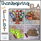 Thanksgiving ELA Crafts for 1st Grade (digraphs, syllables