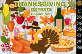 Thanksgiving Elements SVG Clipart Set