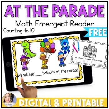 Preview of Thanksgiving Emergent Reader | Thanksgiving Parade Math Activity