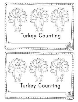 Thanksgiving Emergent Reader: Turkey Counting with One-to-One