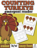 Thanksgiving Emergent Reader: Turkey Counting with One-to-