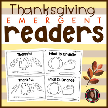 Preview of Thanksgiving Emergent Readers