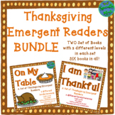 Thanksgiving Emergent Readers BUNDLE On My Table  I am Tha